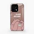 We Bare Bears Brown Glossy Metal Case Cover For Oppo Reno 15 5G