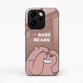We Bare Bears Brown Glossy Metal Case Cover For Oppo Reno 15C 5G