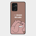 We Bare Bears Brown Glossy Metal Case Cover For Oppo Reno 7 5G
