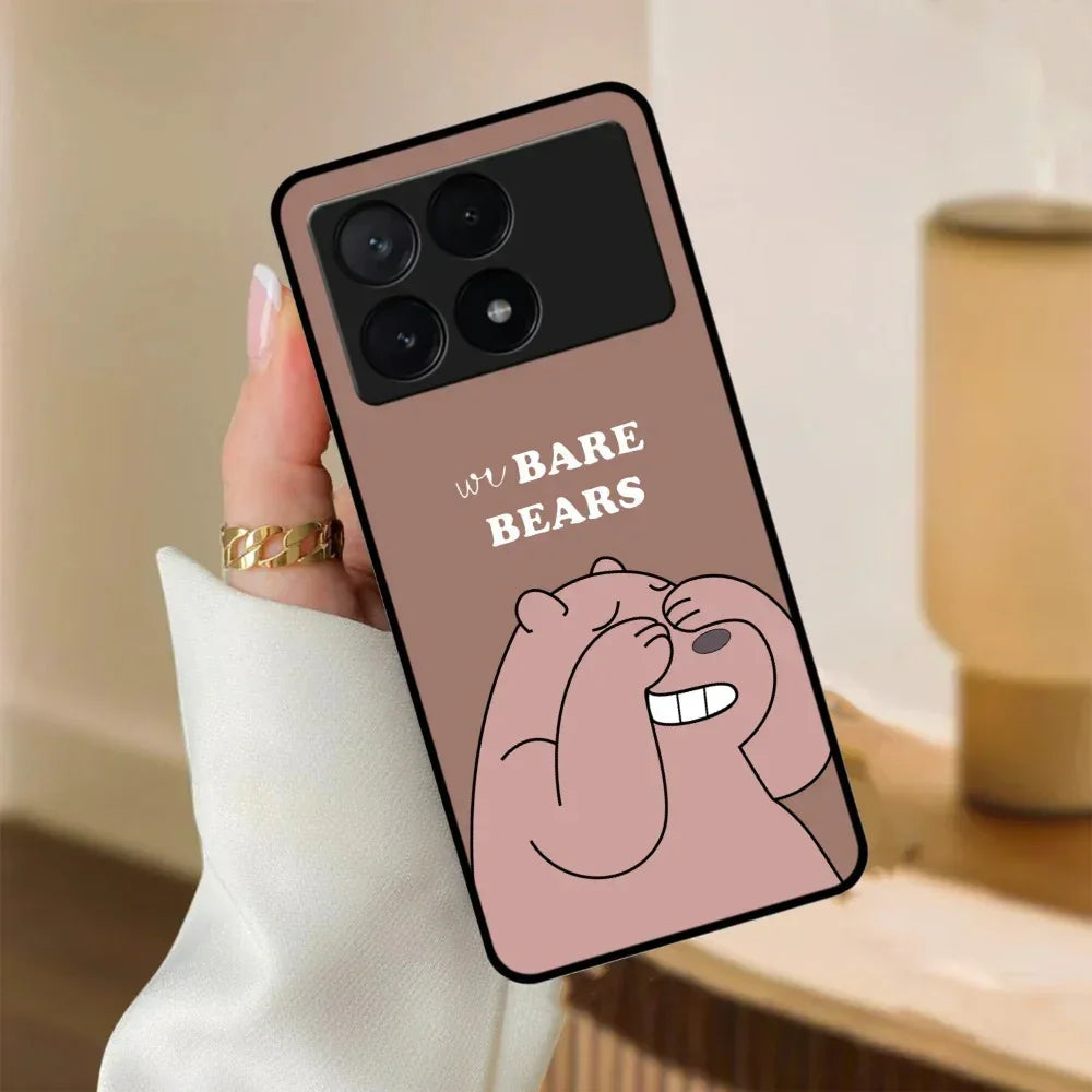 We Bare Bears Brown Glossy Metal Case Cover For Poco - ShopOnCliQ