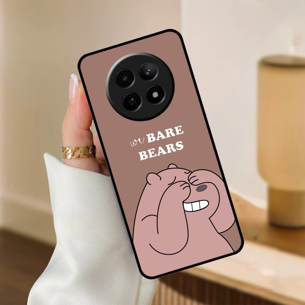We Bare Bears Brown Glossy Metal Case Cover For Realme
