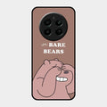 We Bare Bears Brown Glossy Metal Case Cover For Realme 12 Plus 5G