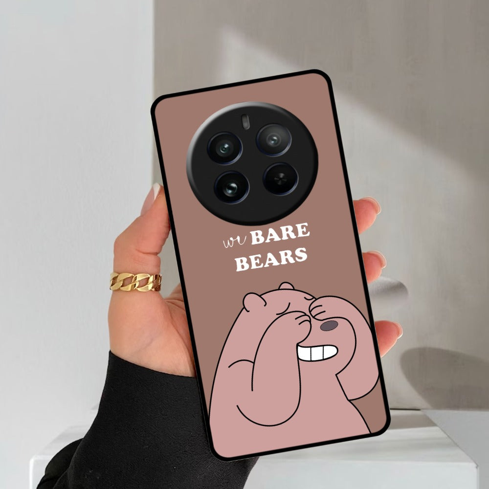 We Bare Bears Brown Glossy Metal Case Cover For Realme