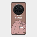 We Bare Bears Brown Glossy Metal Case Cover For Realme 12 Pro 5G