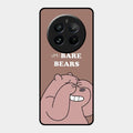 We Bare Bears Brown Glossy Metal Case Cover For Realme 12 Pro Plus 5G