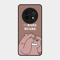 We Bare Bears Brown Glossy Metal Case Cover For Realme 13 Plus 5G