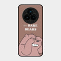 We Bare Bears Brown Glossy Metal Case Cover For Realme 14 Pro 5G