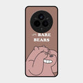 We Bare Bears Brown Glossy Metal Case Cover For Realme 14 Pro Plus 5G