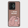 We Bare Bears Brown Glossy Metal Case Cover For Realme 15 5G