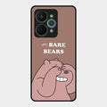 We Bare Bears Brown Glossy Metal Case Cover For Realme 15 Pro 5G