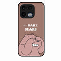 We Bare Bears Brown Glossy Metal Case Cover For Realme 16 Pro 5G