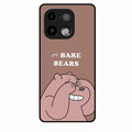 We Bare Bears Brown Glossy Metal Case Cover For Realme 16 Pro Plus 5G