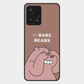 We Bare Bears Brown Glossy Metal Case Cover For Realme 9 Pro 5G