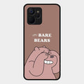 We Bare Bears Brown Glossy Metal Case Cover For Realme 9I 5G