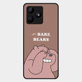 We Bare Bears Brown Glossy Metal Case Cover For Realme C53