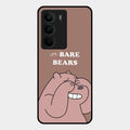 We Bare Bears Brown Glossy Metal Case Cover For Realme C75 5G