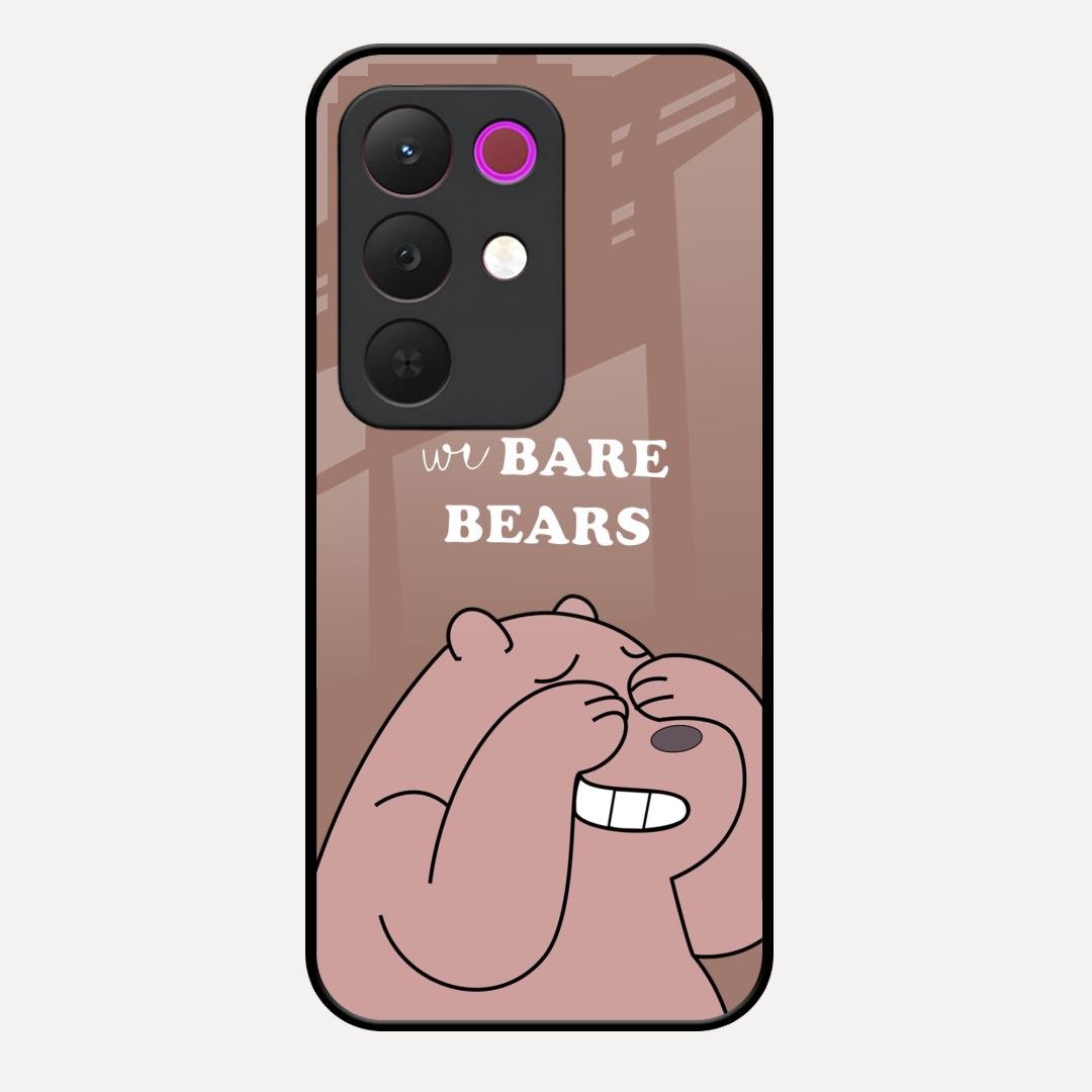 We Bare Bears Brown Glossy Metal Case Cover For Realme C85 5G