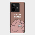 We Bare Bears Brown Glossy Metal Case Cover For Realme Gt 7 5G