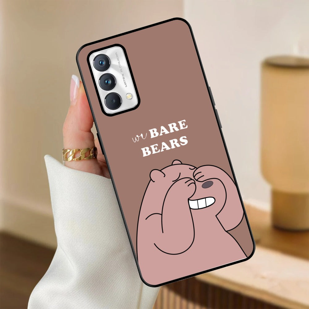 We Bare Bears Brown Glossy Metal Case Cover For Realme