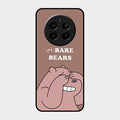We Bare Bears Brown Glossy Metal Case Cover For Realme Narzo 70 Pro 5G
