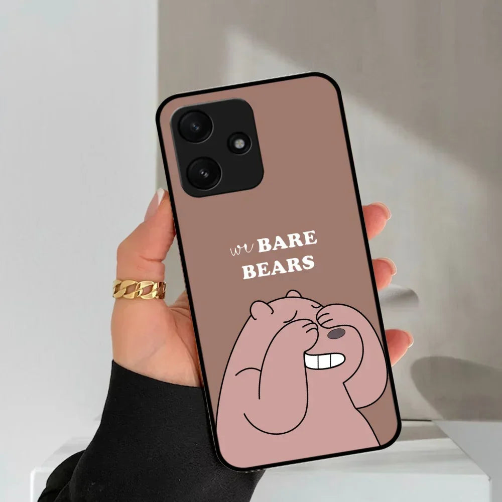 We Bare Bears Brown Glossy Metal Case Cover For Poco - ShopOnCliQ