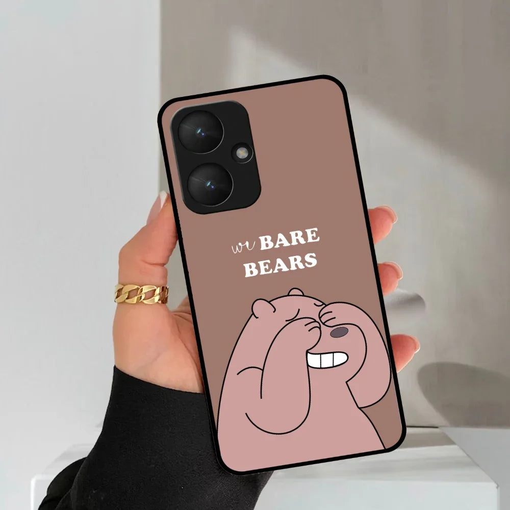 We Bare Bears Brown Glossy Metal Case Cover For Redmi - ShopOnCliQ
