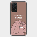 We Bare Bears Brown Glossy Metal Case Cover For Redmi Note 11 Pro 5G