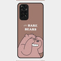 We Bare Bears Brown Glossy Metal Case Cover For Redmi Note 11