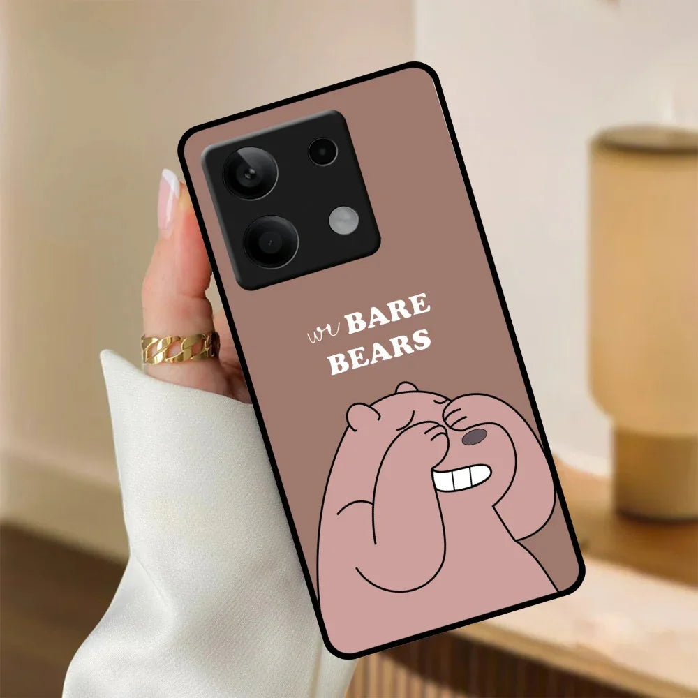 We Bare Bears Brown Glossy Metal Case Cover For Redmi - ShopOnCliQ