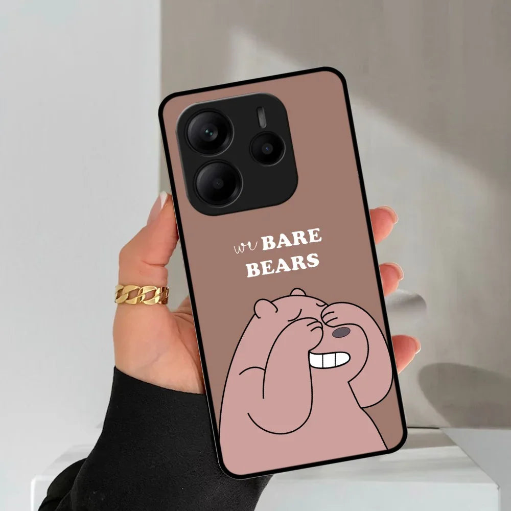 We Bare Bears Brown Glossy Metal Case Cover For Redmi - ShopOnCliQ