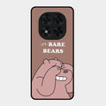 We Bare Bears Brown Glossy Metal Case Cover For Redmi Note 15 Pro 5G
