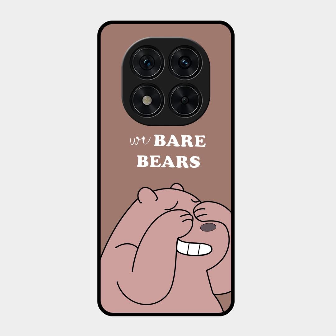 We Bare Bears Brown Glossy Metal Case Cover For Redmi Note 15 Pro 5G