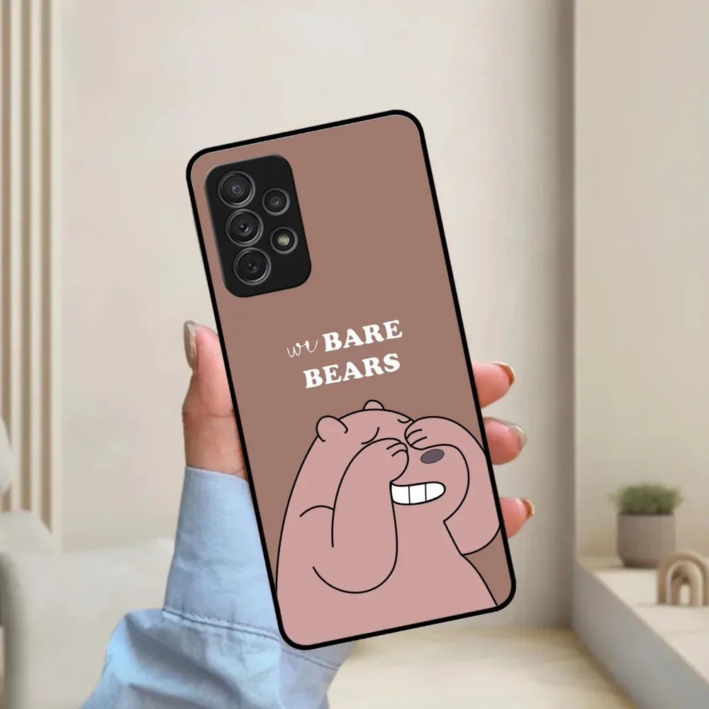 We Bare Bears Brown Glossy Metal Case Cover For Samsung - ShopOnCliQ