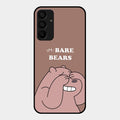 We Bare Bears Brown Glossy Metal Case Cover For Samsung Galaxy A15 5G