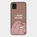 We Bare Bears Brown Glossy Metal Case Cover For Samsung Galaxy F14 5G