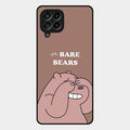 We Bare Bears Brown Glossy Metal Case Cover For Samsung Galaxy M53 5G