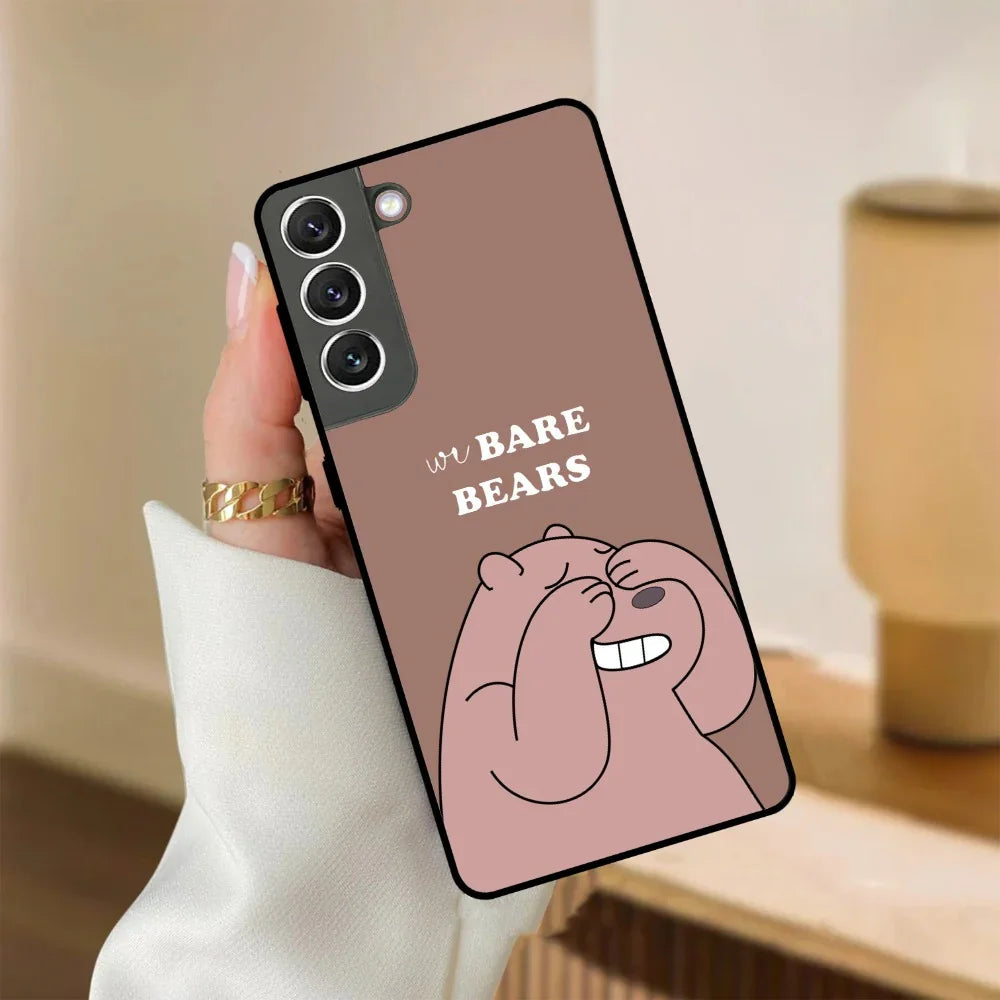We Bare Bears Brown Glossy Metal Case Cover For Samsung - ShopOnCliQ