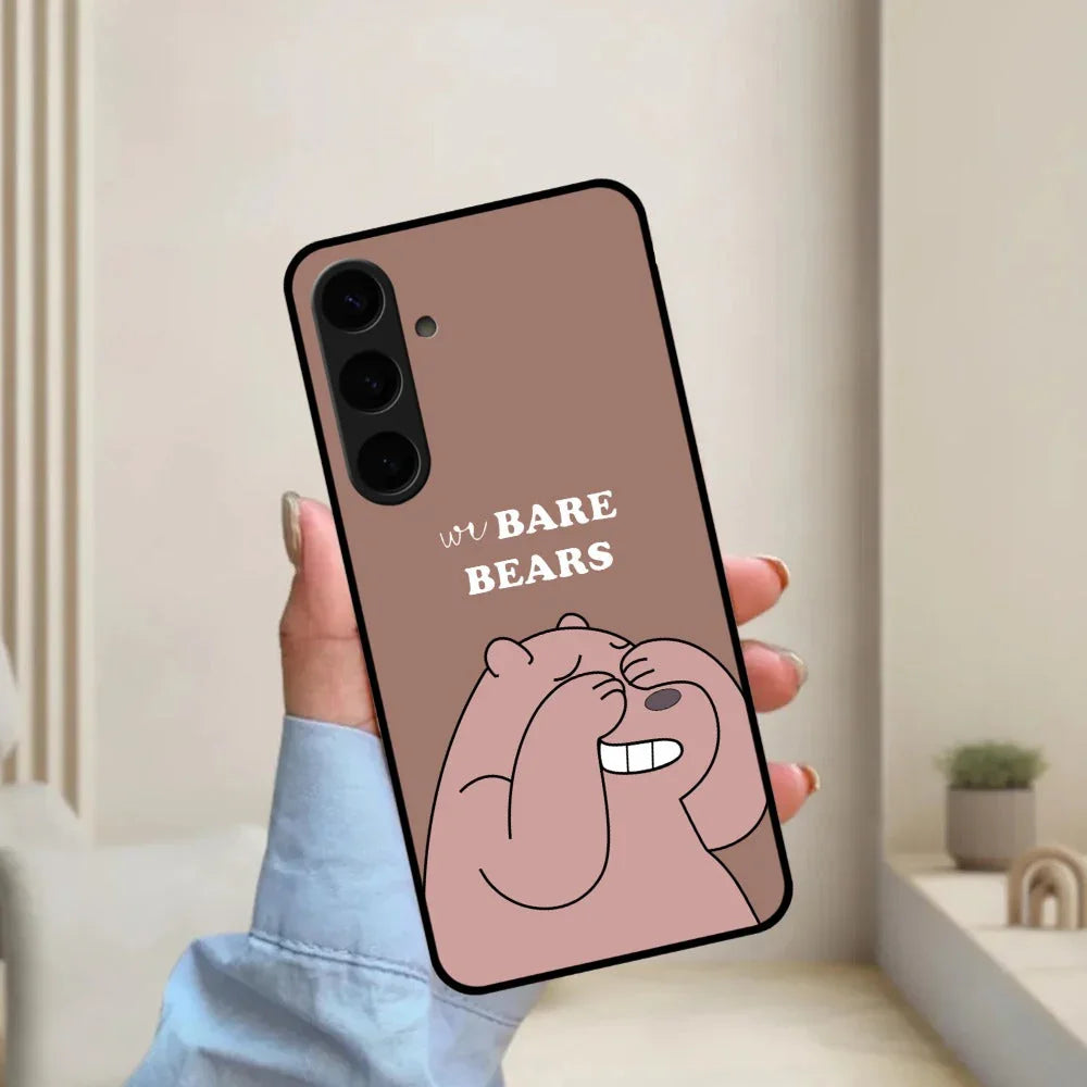 We Bare Bears Brown Glossy Metal Case Cover For Samsung - ShopOnCliQ