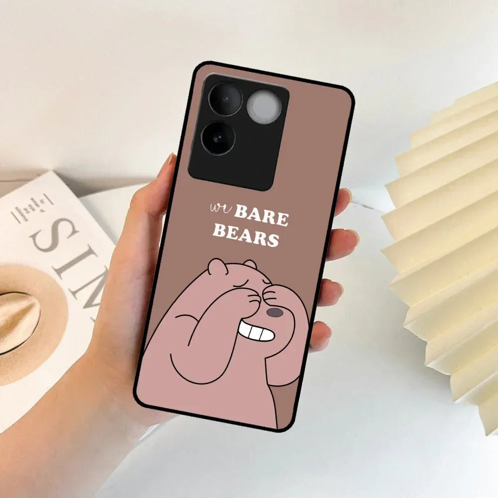 We Bare Bears Brown Glossy Metal Case Cover For Vivo - ShopOnCliQ