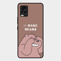 We Bare Bears Brown Glossy Metal Case Cover For Vivo V20 Pro 5G