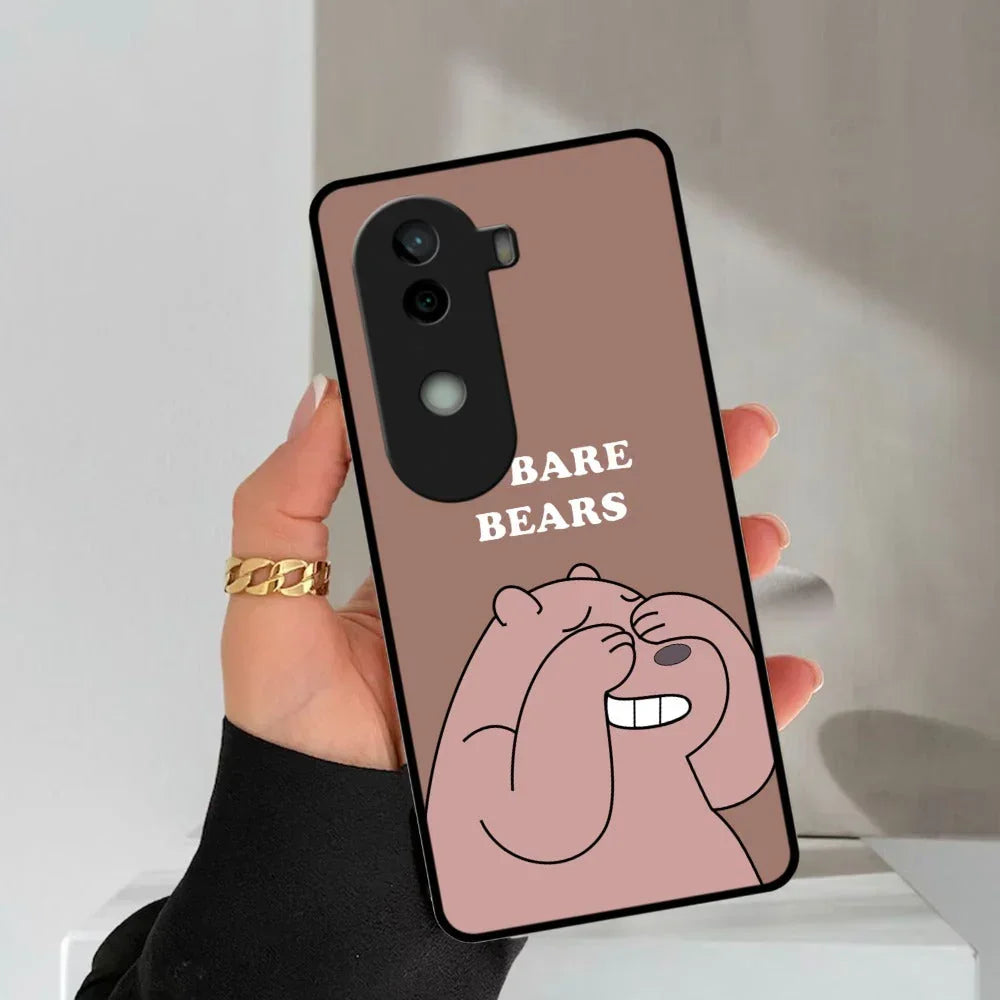 We Bare Bears Brown Glossy Metal Case Cover For Vivo - ShopOnCliQ