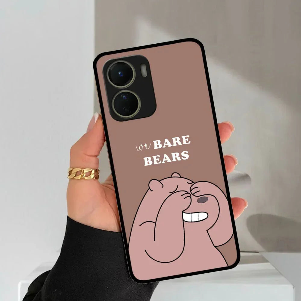 We Bare Bears Brown Glossy Metal Case Cover For Vivo - ShopOnCliQ