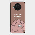 We Bare Bears Brown Glossy Metal Case Cover For Xiaomi Mi 10I 5G