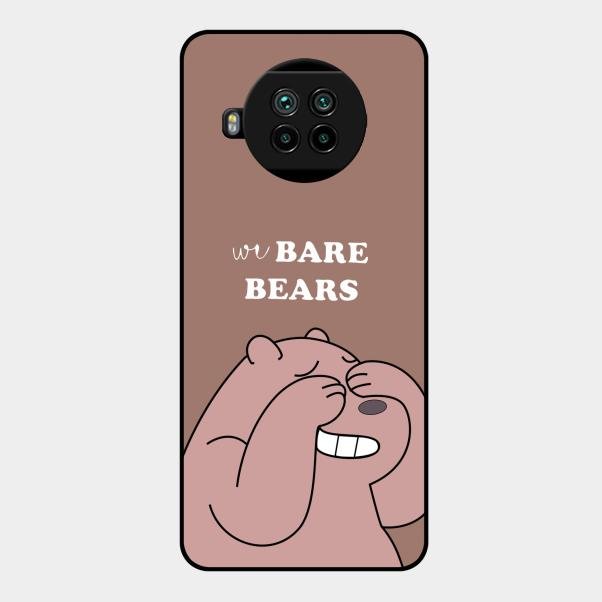 We Bare Bears Brown Glossy Metal Case Cover For Xiaomi Mi 10I 5G