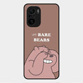 We Bare Bears Brown Glossy Metal Case Cover For Xiaomi Mi 11X 5G