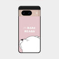 We Bare Bears Pink Glossy Metal Case Cover For Google Pixel 8 5G