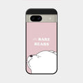 We Bare Bears Pink Glossy Metal Case Cover For Google Pixel 8A 5G