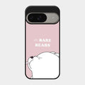 We Bare Bears Pink Glossy Metal Case Cover For Google Pixel 9 5G
