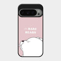 We Bare Bears Pink Glossy Metal Case Cover For Google Pixel 9 Pro 5G