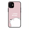 We Bare Bears Pink Glossy Metal Case Cover For iPhone 12 mini